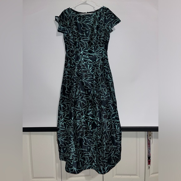 eShakti Blue Black and Light Blue long Dress Size L-12 - Picture 1 of 9